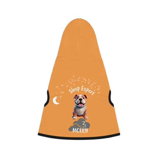 “Sleep Expert” Personalized Dog Hoodie