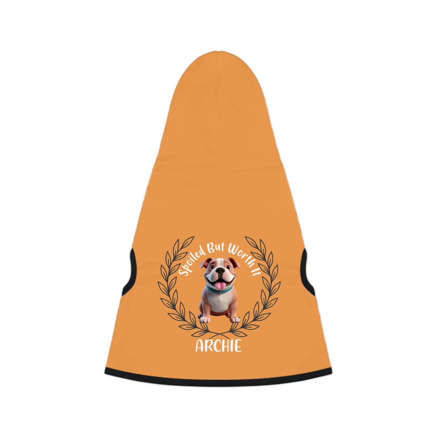 “Spoiled But Worth It” Personalized Dog Hoodie