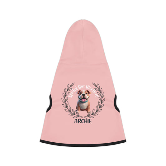 “Spoiled But Worth It” Personalized Dog Hoodie