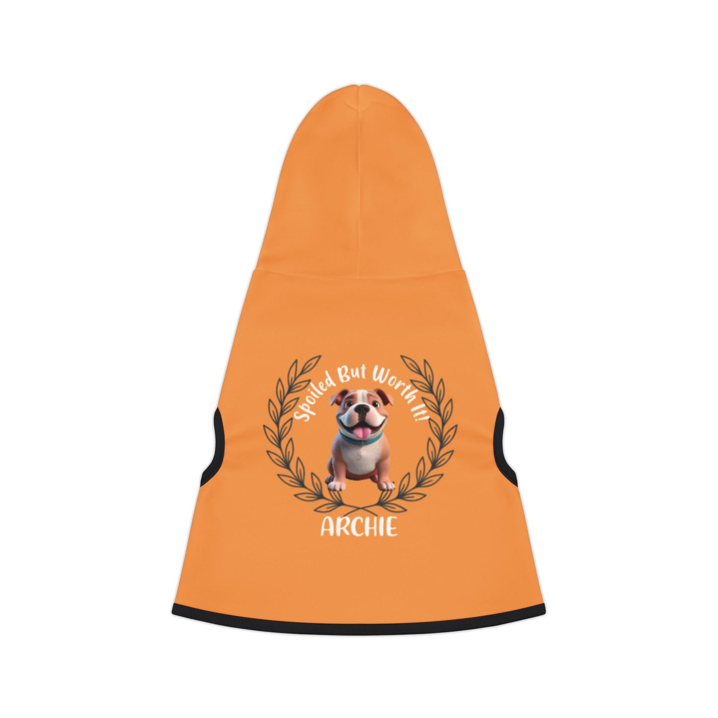 “Spoiled But Worth It” Personalized Dog Hoodie